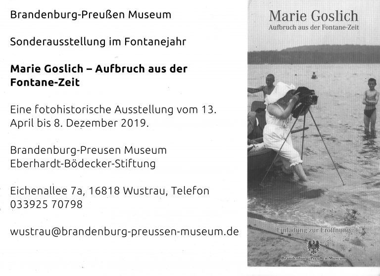 Ausstellung Aufbruch aus der Fontane Zeit